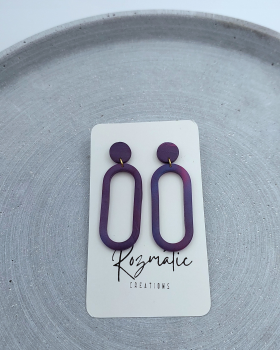 Cercel Ringlet - Mauve [3]