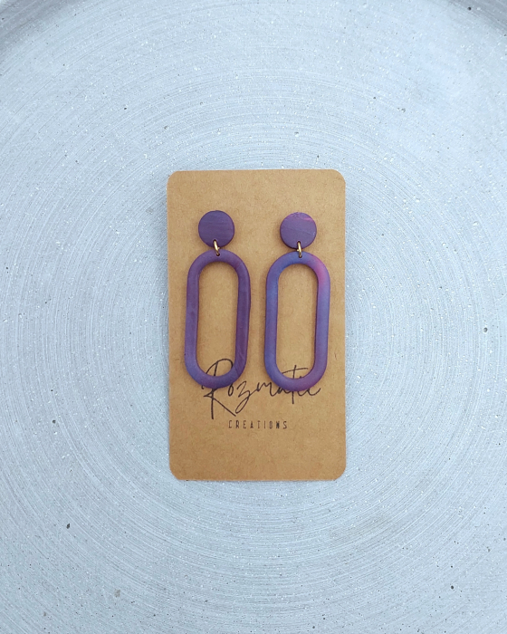 Cercel Ringlet - Mauve [4]