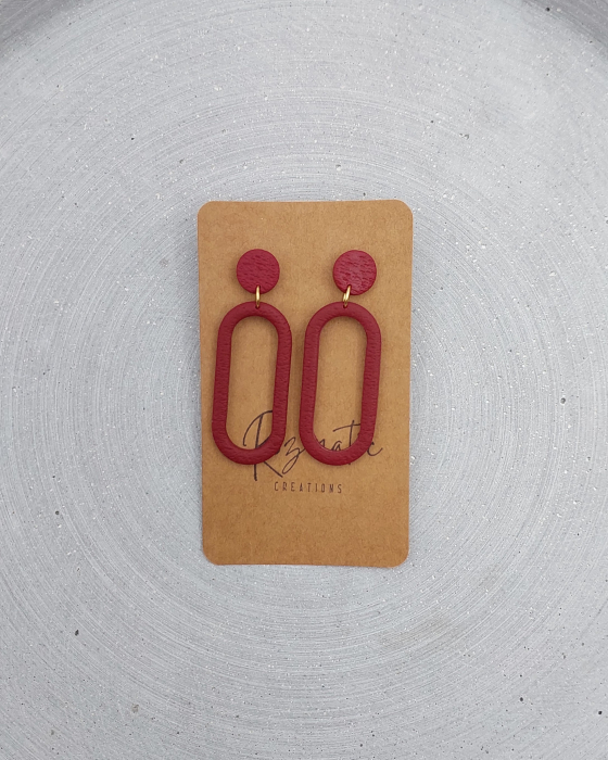 Cercel Ringlet - Bordo Gold [2]