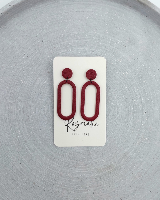 Cercel Ringlet - Bordo Black [1]