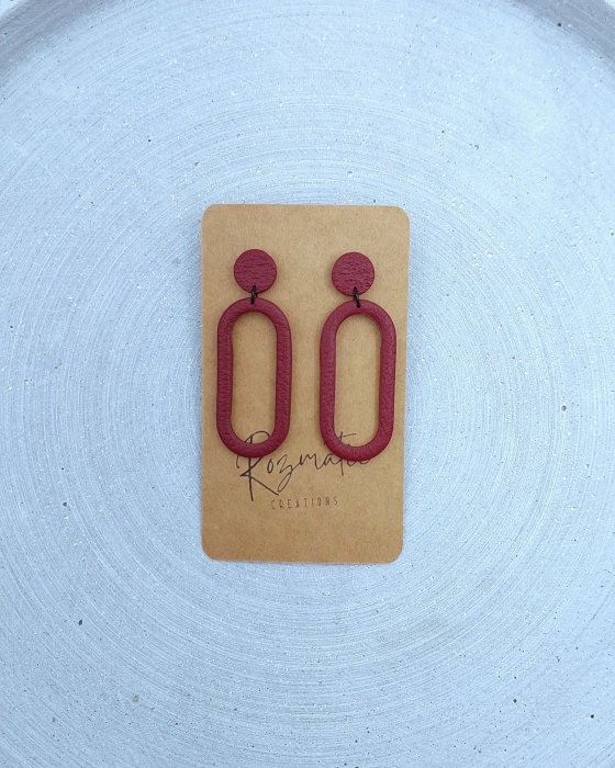 Cercel Ringlet - Bordo Black [2]