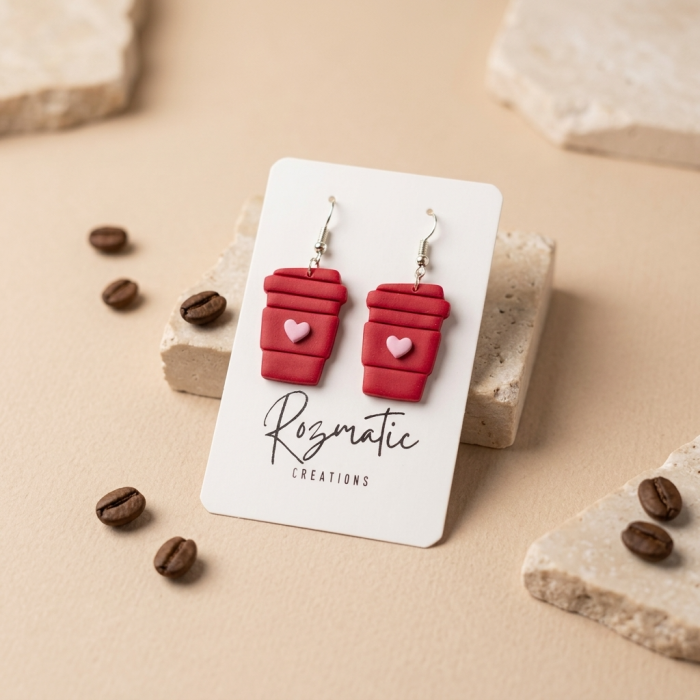 Cercel Coffee - Red [4]