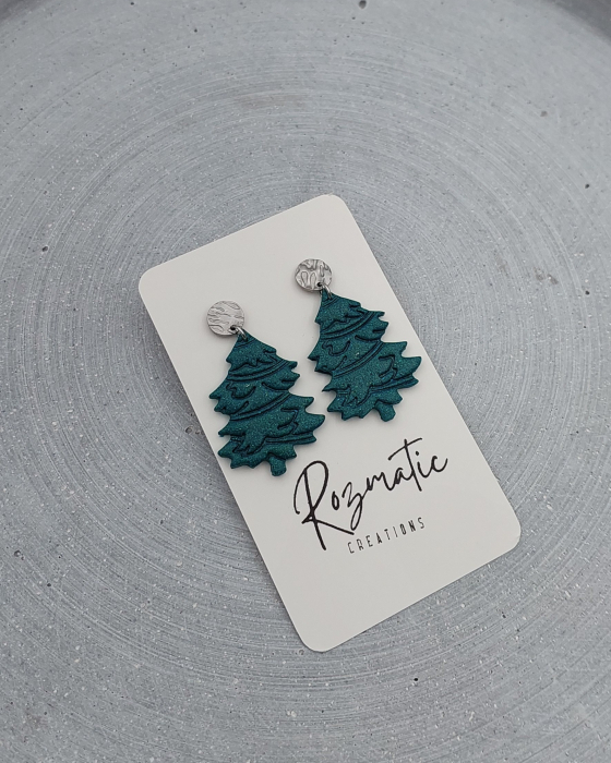 Cercel Conelia - Green Sparkle [3]