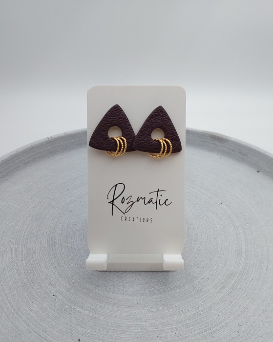 Cercel Trielle - Brown Gold [3]