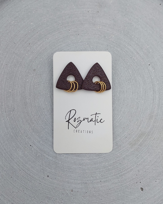 Cercel Trielle - Brown Gold [2]