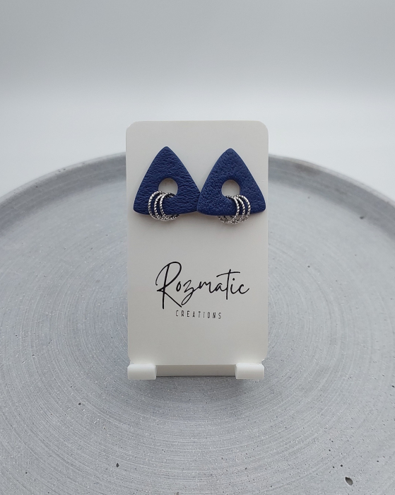 Cercel Trielle - Blue Silver [3]