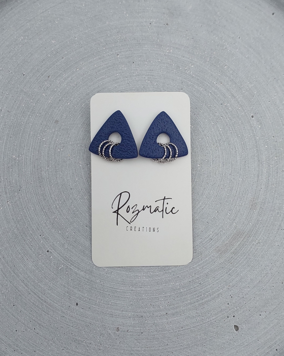 Cercel Trielle - Blue Silver [1]