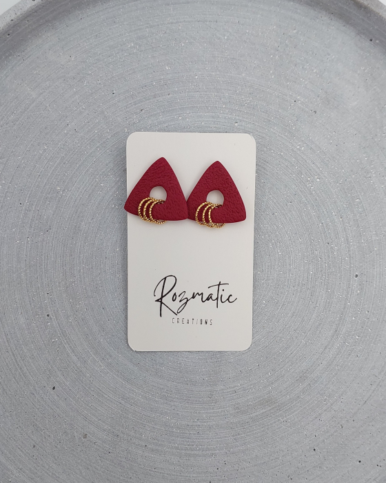 Cercel Trielle - Bordo Gold [2]