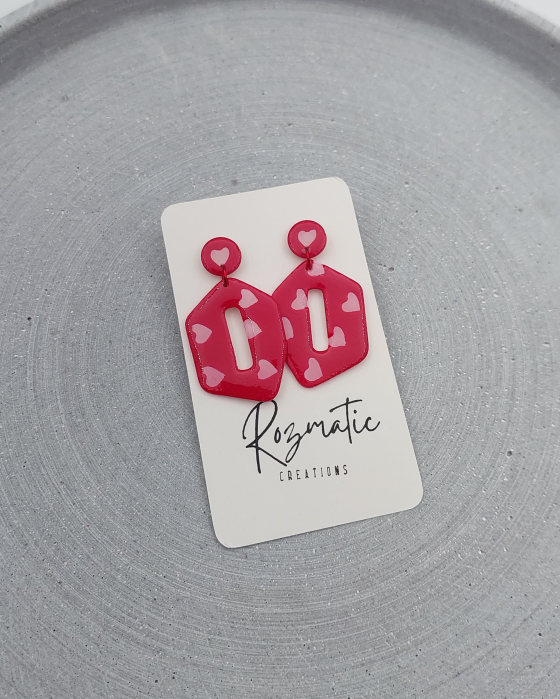 Cercel Verina - Valentine Red [3]