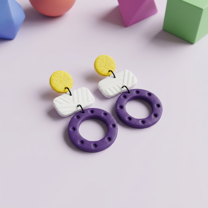 Cercel - Zorela - Yellow Purple [2]