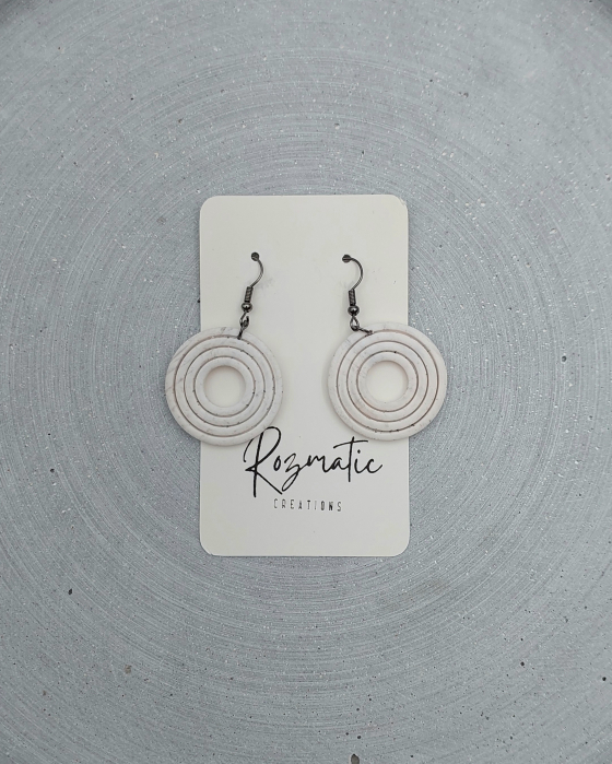 Cercel Halo – Dirty White [3]