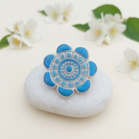 Colecția de Broșe - Broșă - Flower Blue