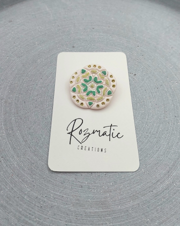 Colecția de Broșe - Broșă - Flower Green