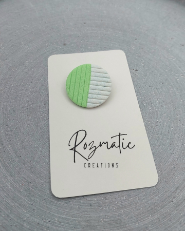 Colecția de Broșe - Broșă - Striped Circle