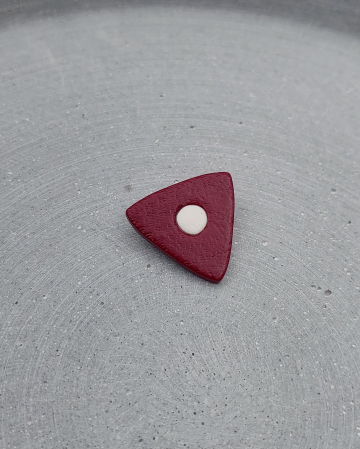 Broșă - Trielle Burgundy & White [1]