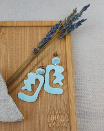 Cercel - Abstracta - Light Blue [2]