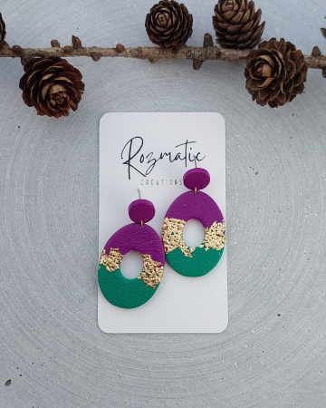 Colecția Aurea - Cercel - Aurea Violeta - Large Oval