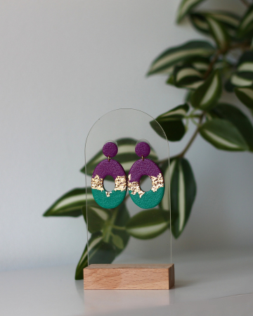 Cercel - Aurea Violeta - Large Oval [1]