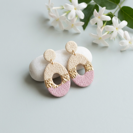 Colecția Aurea - Cercel - Aurea Blushline - Small Oval