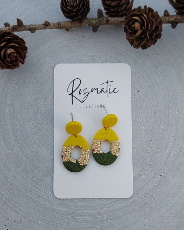 Colecția Aurea - Cercel - Aurea Sunleaf - Mini Oval