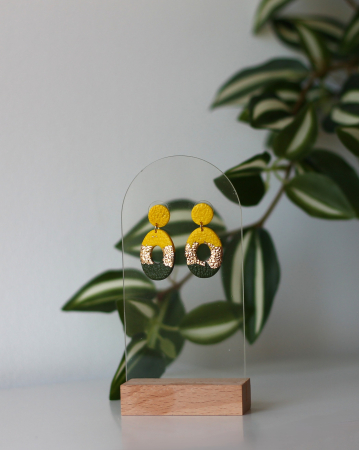 Cercel - Aurea Sunleaf - Mini Oval [1]