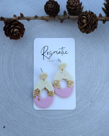 Colecția Aurea - Cercel - Aurea Blushline - Large Oval