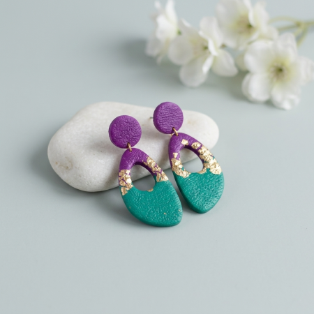 Colecția Aurea - Cercel - Aurea Violeta - Small Petal