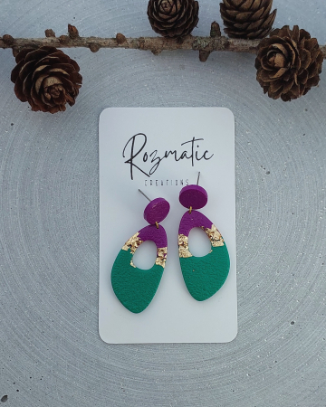 Colecția Aurea - Cercel - Aurea Violeta - Large Petal