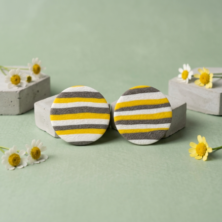 Cercel Circle- Yellow [2]