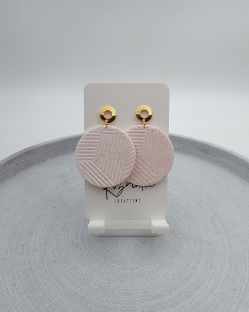 Cercei lungi - Cercel Cirena - Crem