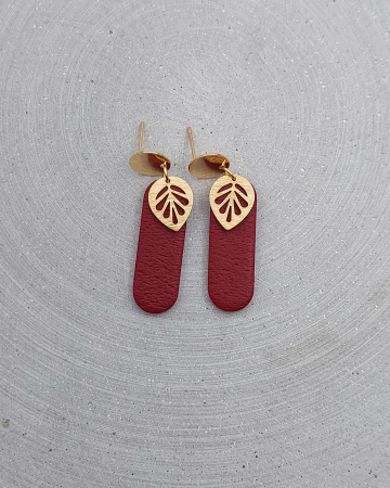 Cercel Elmora Bordo [2]