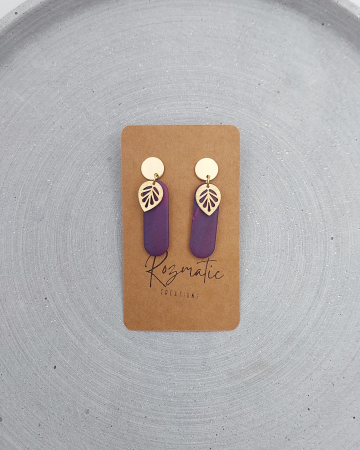 Toamna elegantă - Cercel Elmora Mauve