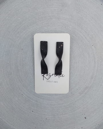 Toamna elegantă - Cercel Elonga - Black