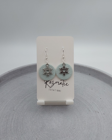 Colecția Noelina - Cercel Frolia - Icy Blue