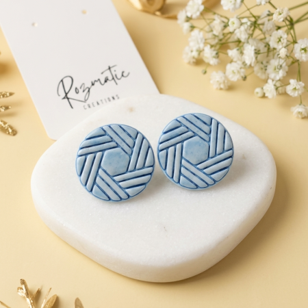 Cercel Hexina - Blue [3]