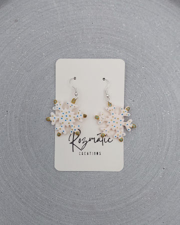 Colecția Noelina - Cercel Icelia - White Gold