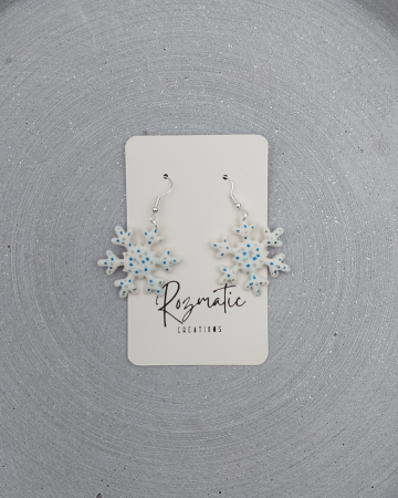 Colecția Noelina - Cercel Icelia - White Dots