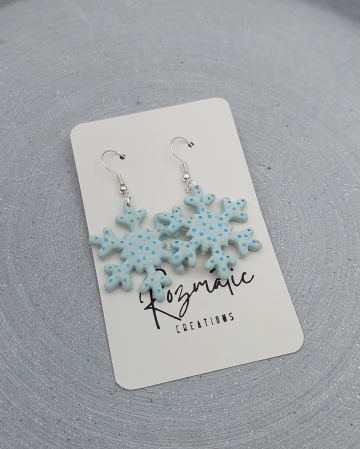 Colecția Noelina - Cercel Icelia - Blue Dots