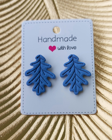 Cercel Leaf - Blue [5]