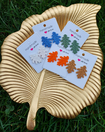 Cercel Leaf - Brown [4]