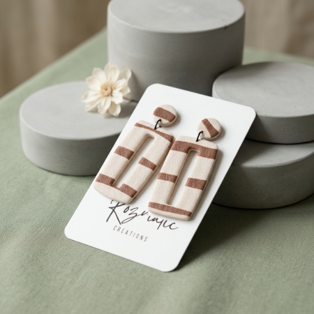 Cercel Lineaura - Brown Lines [2]