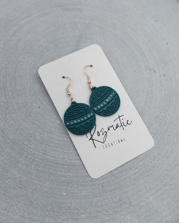 Cercel Lucina - Green Sparkle [2]