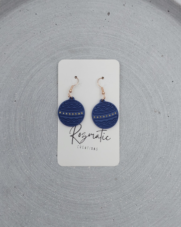 Colecția Noelina - Cercel Lucina - Blue