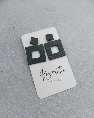 Toamna elegantă - Cercel Nucleo - Olive