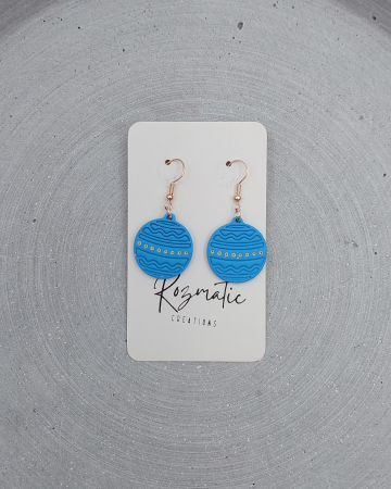 Colecția Noelina - Cercel Lucina - Bright Blue