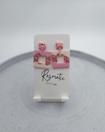 Colecția Aurea - Cercel Nucleo - Blushline