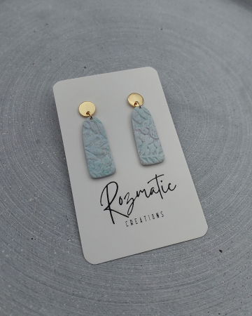 Cercel Ovaline - Light Blue [2]