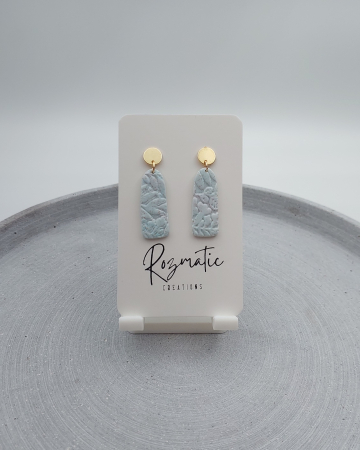 Cercei lungi - Cercel Ovaline - Light Blue