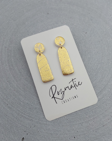 Cercel Ovaline - Full Gold [3]