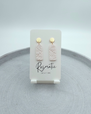 Cercel Ovaline - Cream [2]